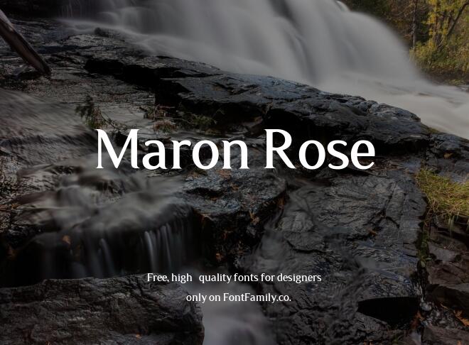 Maron Rose Font
