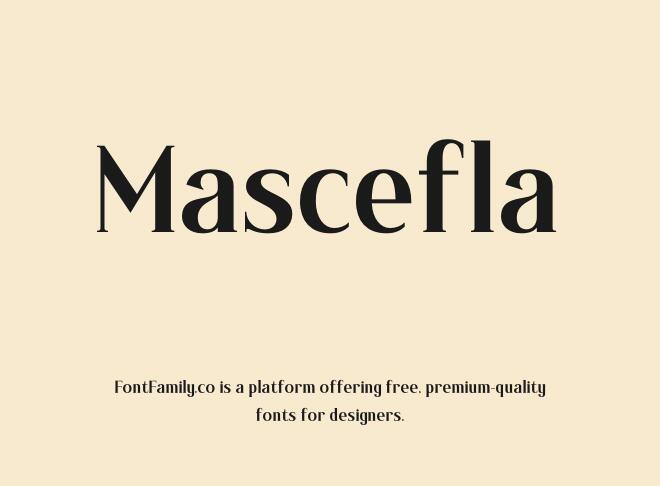 Mascefla Font