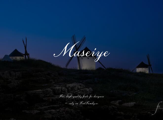 Maseiye Font
