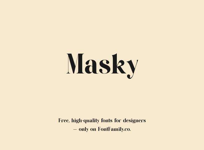 Masky Font
