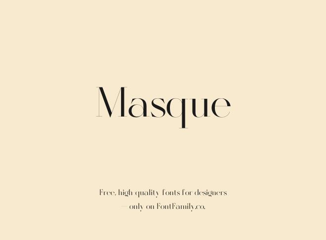 Masque Font
