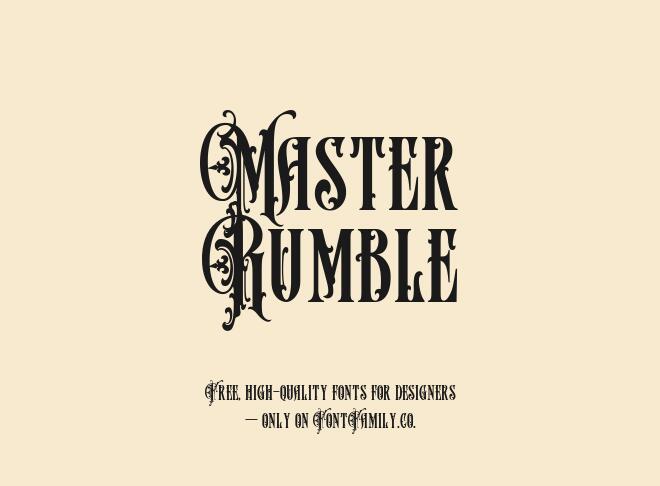 Master Rumble Font