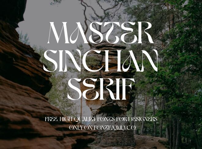 Master Sinchan Serif Font
