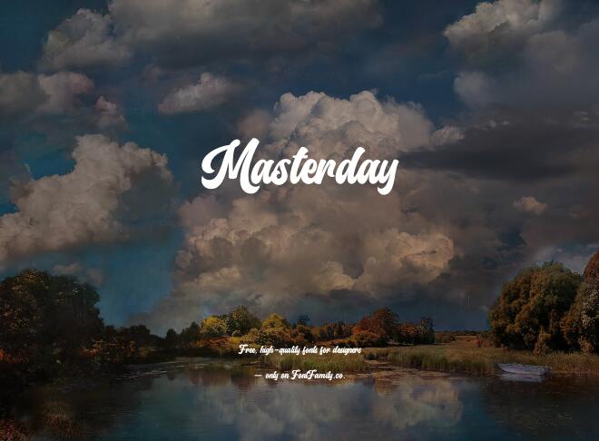 Masterday Font
