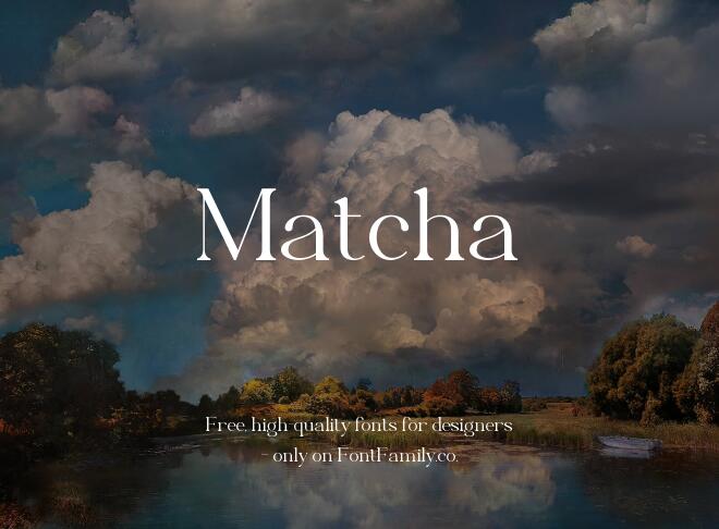 Matcha Font