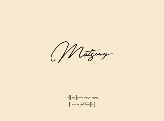 Matsury Font