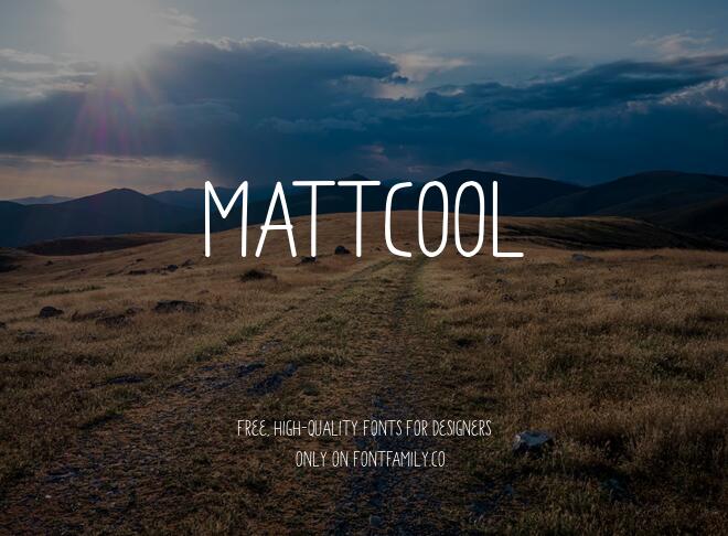 Mattcool Font
