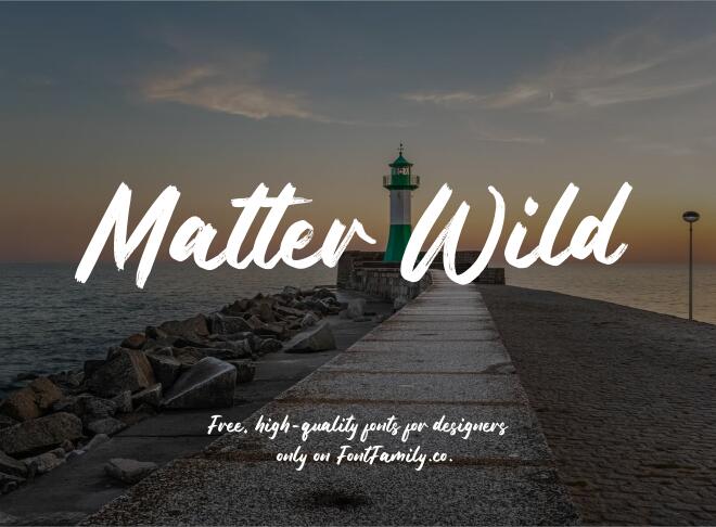 Matter Wild Font