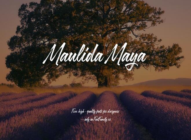 Maulida Maya Font