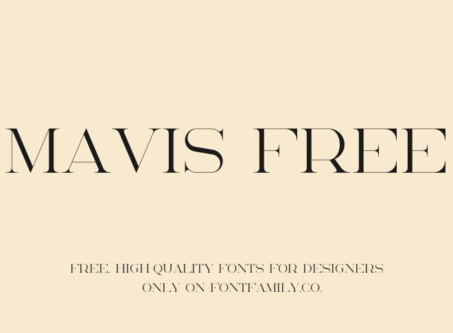 Mavis Free Font