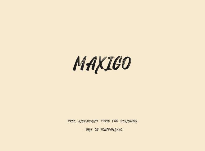 Maxigo Font