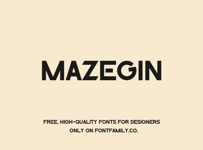 Mazegin Font