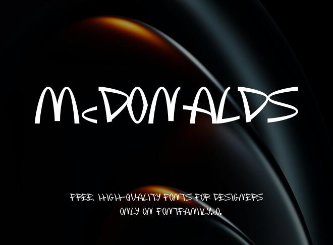 Mcdonalds Font