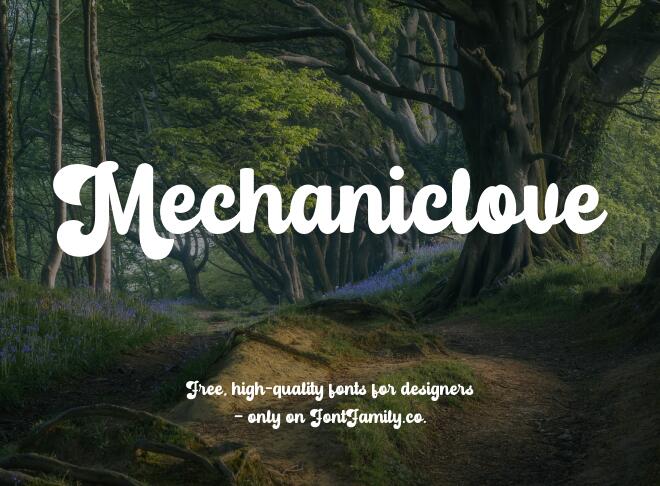 Mechaniclove Font