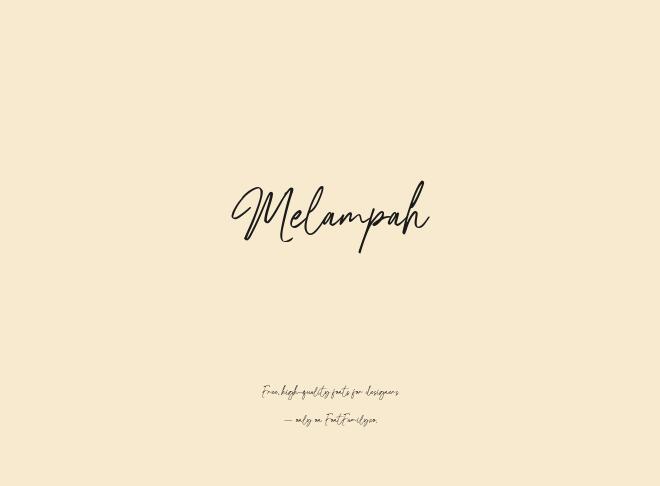 Melampah Font