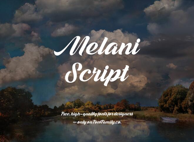Melani Script Font