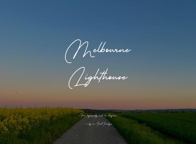 Melbourne Lighthouse Font