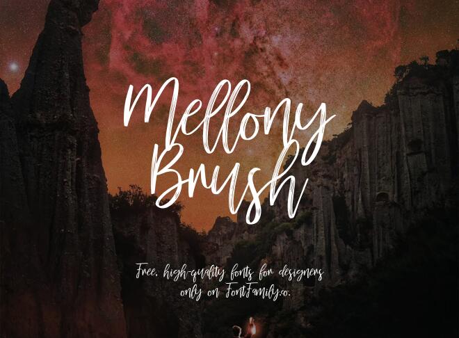 Mellony Brush Font