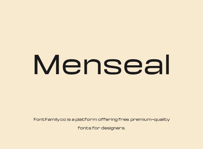 Menseal Font