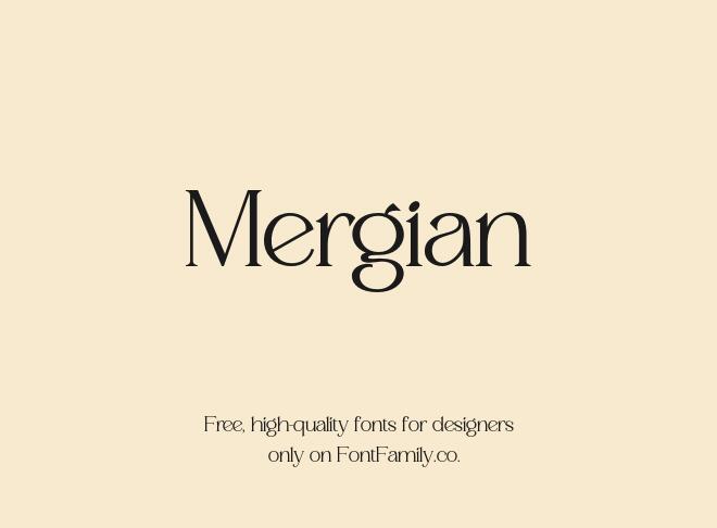 Mergian Font