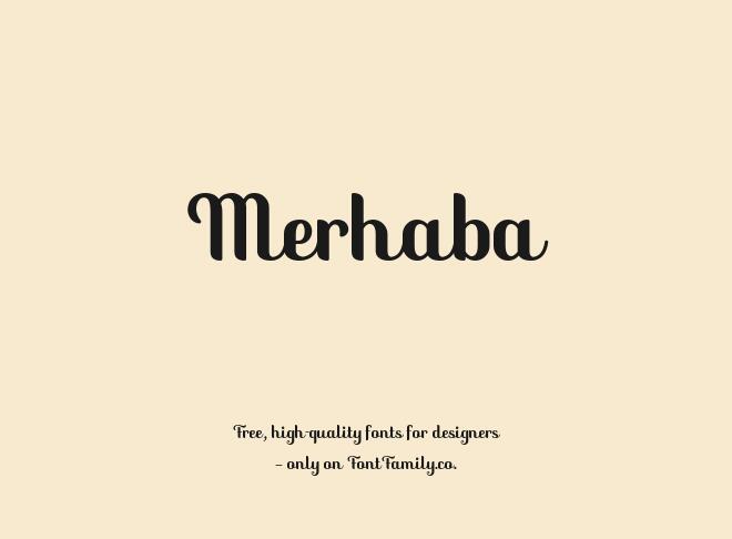 Merhaba Font