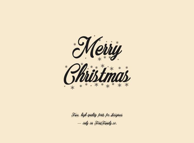 Merry Christmas Font