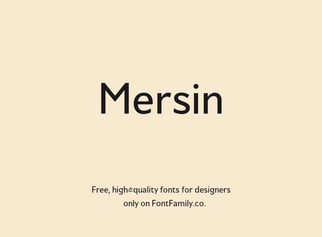 Mersin Font