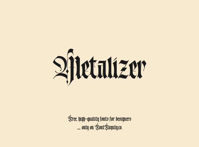 Metalizer Font