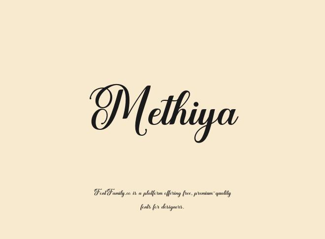 Methiya Font