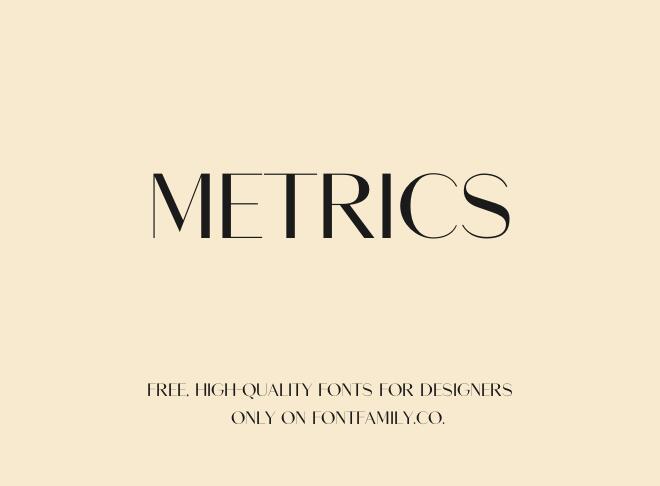 Metrics Font