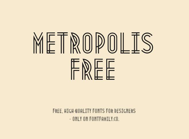 Metropolis Free Font