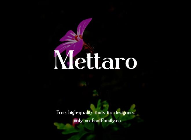 Mettaro Font