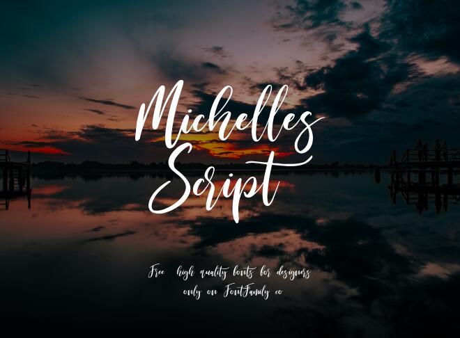 Michelles Script Font