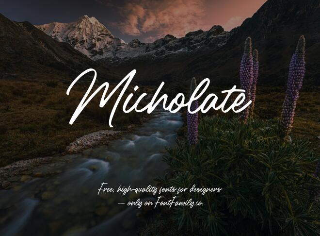 Micholate Font
