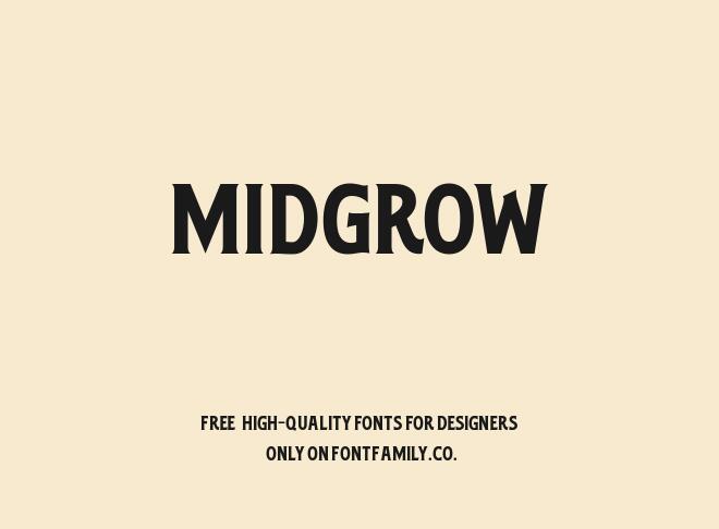 Midgrow Font