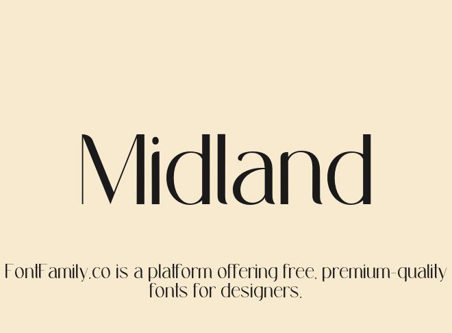 Midland Font