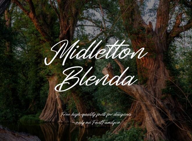 Midletton Blenda Font