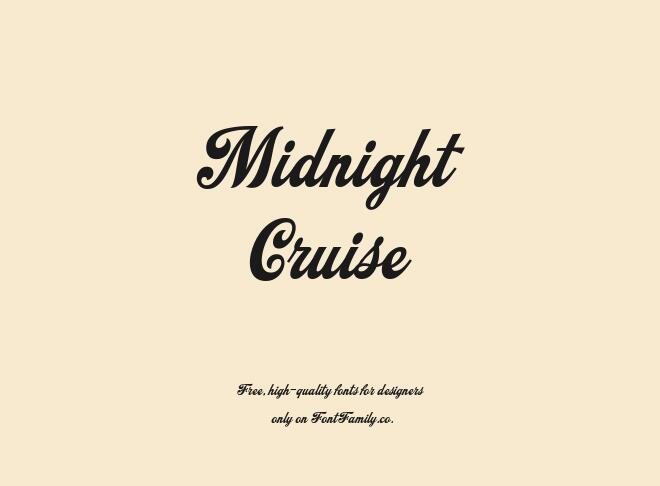 Midnight Cruise Font