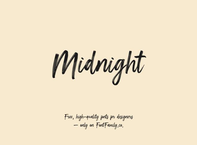 Midnight Font