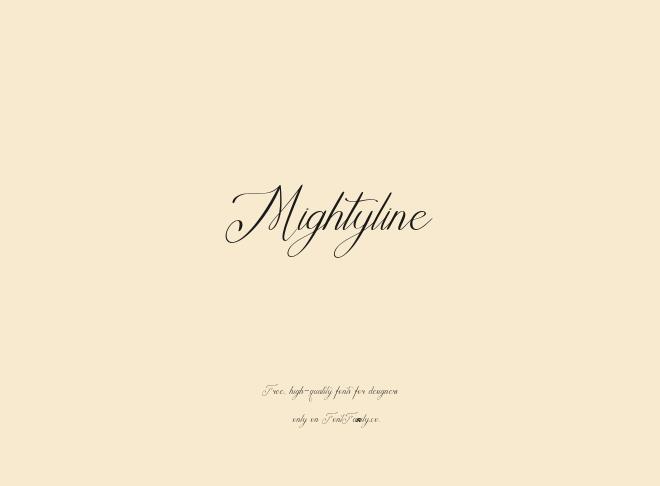 Mightyline Font
