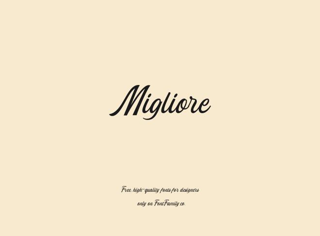 Migliore Font
