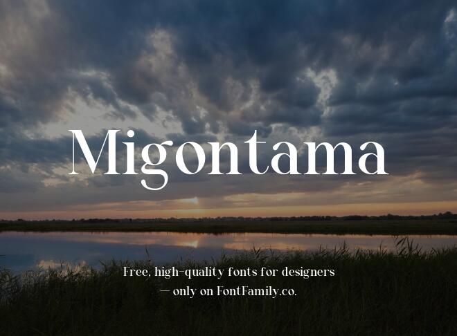Migontama Font