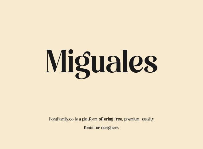 Miguales Font