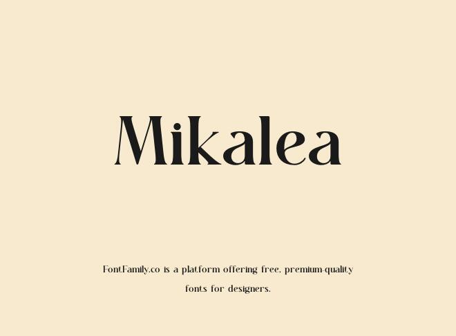 Mikalea Font