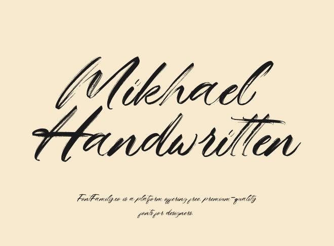 Mikhael Handwritten Font