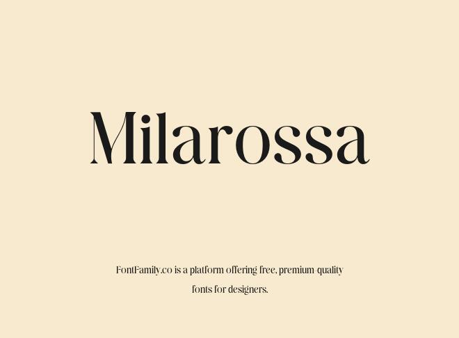 Milarossa Font