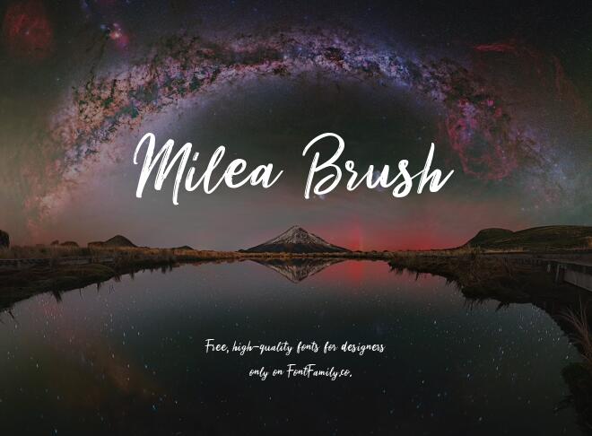 Milea Brush Font