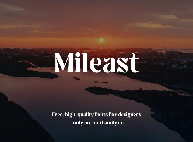 Mileast Font