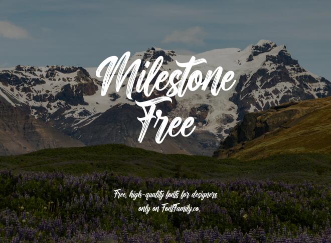 Milestone Free Font