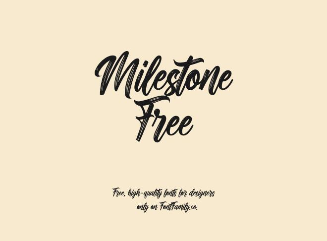 Milestone Free Font